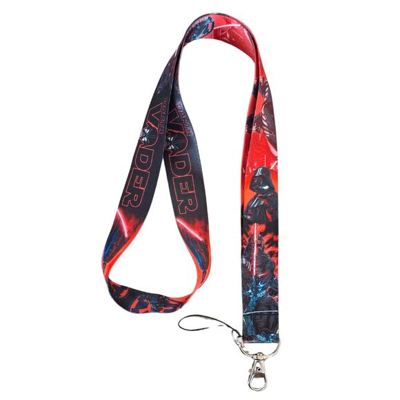 Top Movies All Time Star Wars Darth Vader Black Fabric Lanyard One Size Unisex - Picture 4 of 6